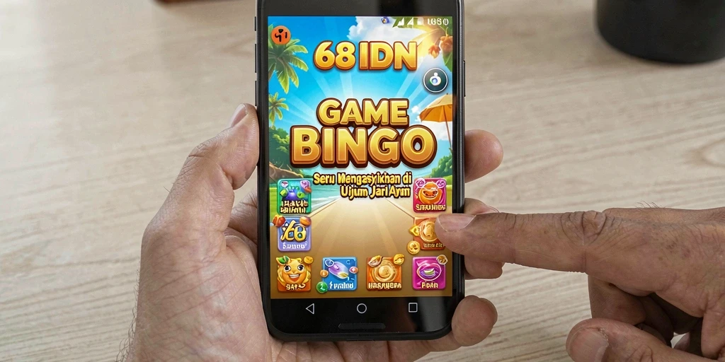 Tampilan seru dan interaktif dari gameplay Bingo di 68IDN.
