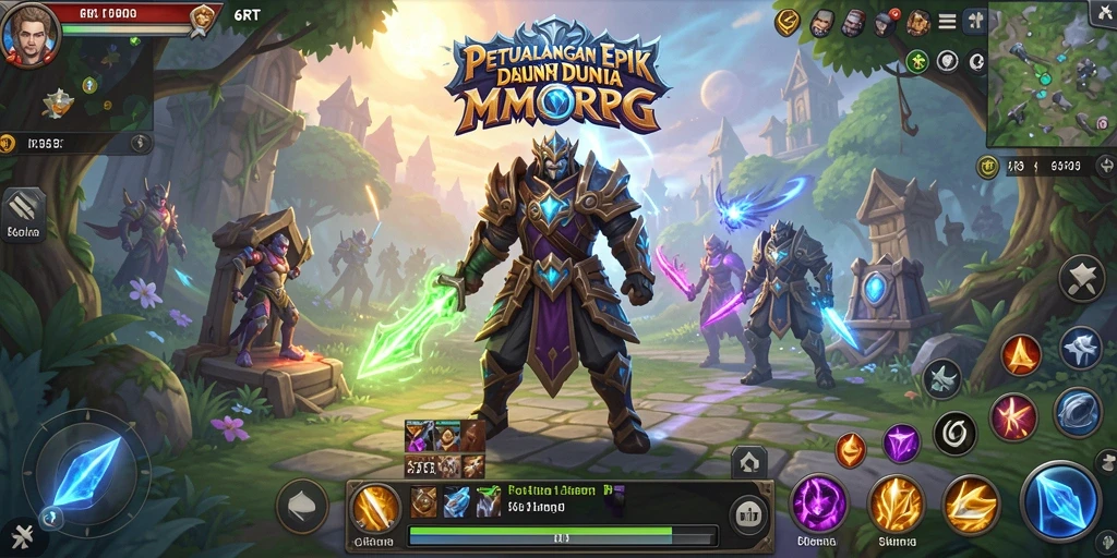 Tampilan gameplay menakjubkan dari 6RT di dunia MMORPG.