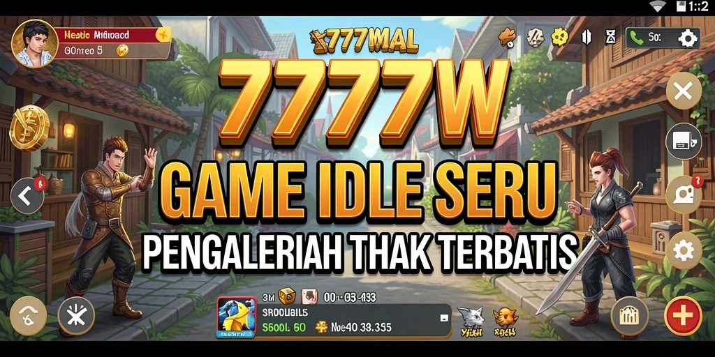 Tampilan gameplay menarik dari 7777W dengan karakter yang beragam.