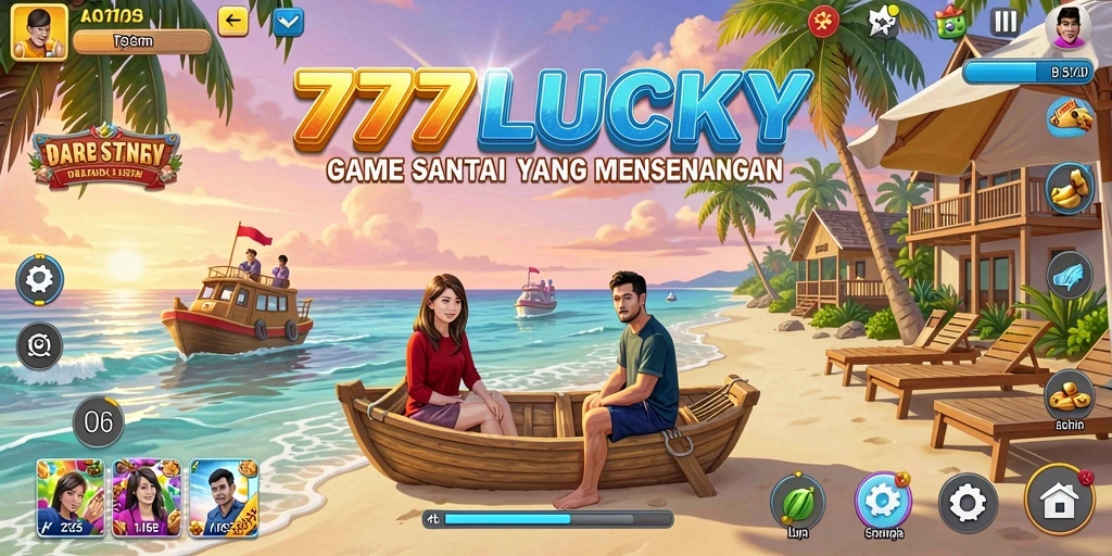 Tampilan gameplay seru 777LUCKY dengan banyak tantangan.