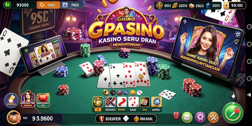 Tampilan gameplay menarik di 9SL yang menampilkan berbagai permainan Kasino.