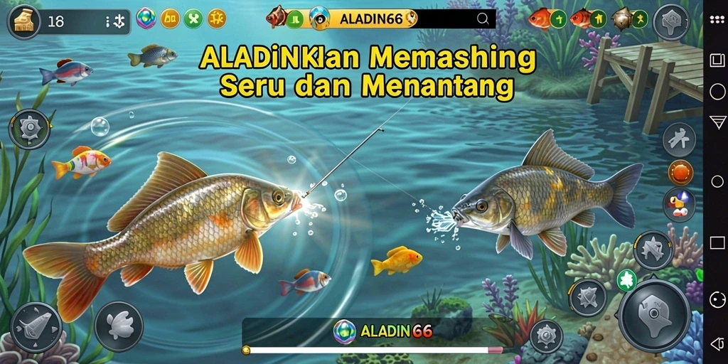 Tangkapan ikan terbesar dalam ALADIN66 dengan grafis yang memukau.