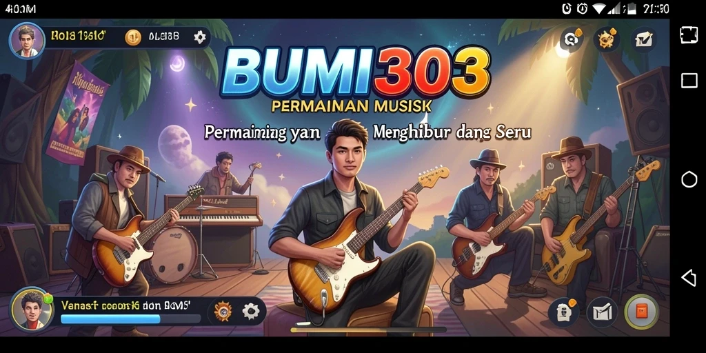 Cuplikan gameplay BUMI303 dengan fitur musik interaktif yang menarik.
