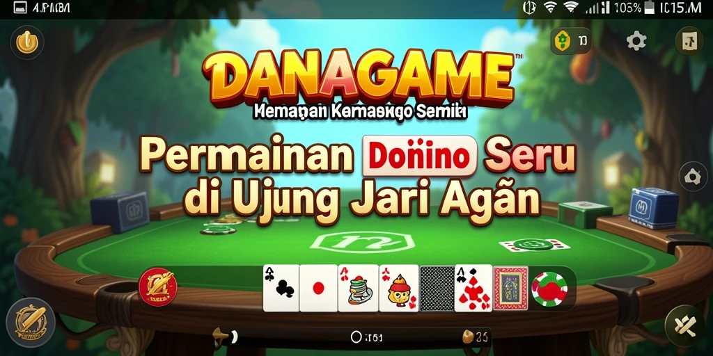 Tampilan gameplay seru dalam permainan Domino DANAGAME.