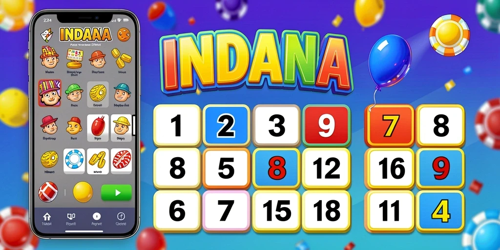 Tampilan gameplay seru dalam aplikasi INDAAA Bingo.