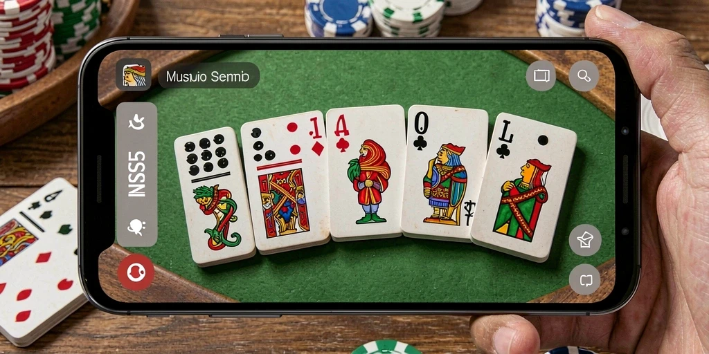Tampilan screenshot gameplay Domino menampilkan aksi seru dan grafis yang cemerlang.