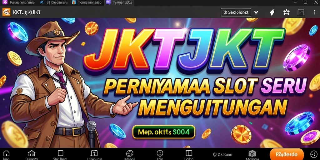 Tangkapan layar gameplay slot JKTJKT menunjukkan suasana yang seru dan penuh warna.