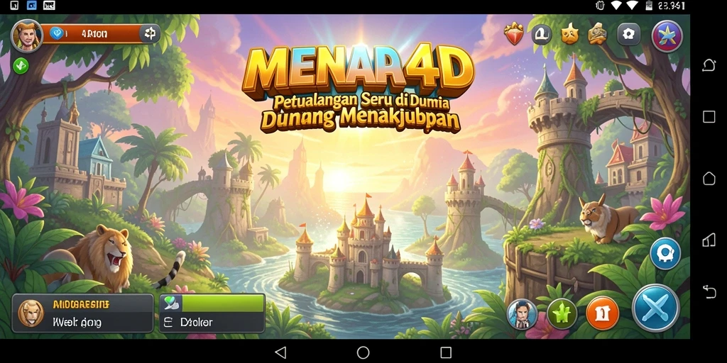 Tampilan gameplay MENARA4D yang memukau dan penuh aksi.