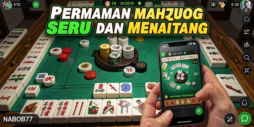 Screenshot gameplay NABOB77 menampilkan tantangan Mahjong yang menarik.