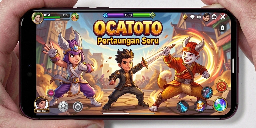 Screenshot OCATOTO menampilkan aksi pertarungan yang mendebarkan dan grafis yang menakjubkan.