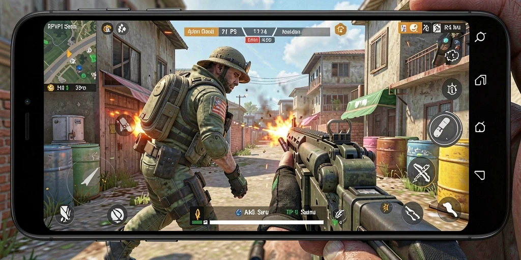 Tangkapan layar utama RPVIP1 menunjukkan gameplay seru TPS.