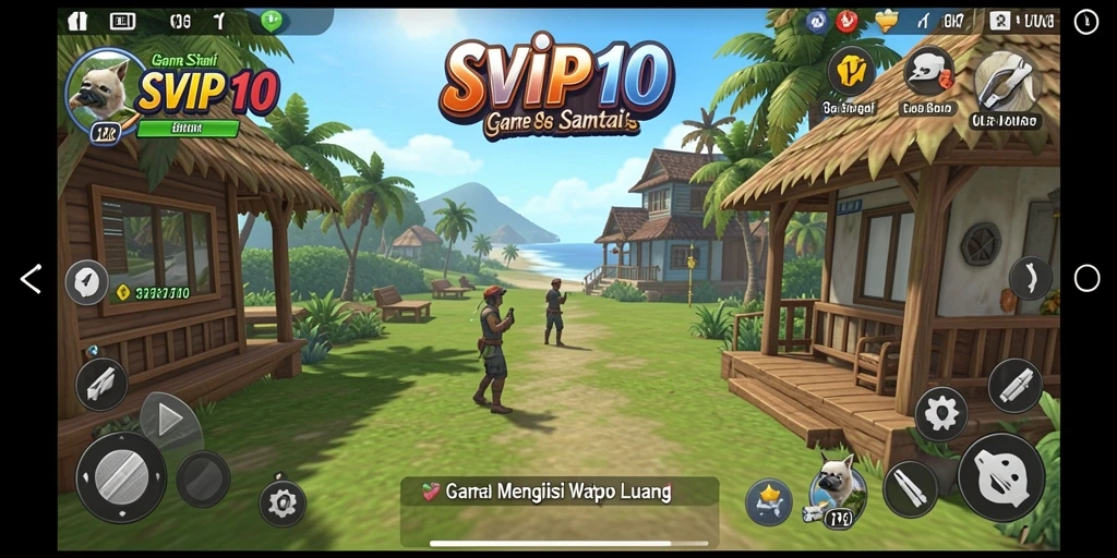 Tampilan gameplay seru dari SVIP10 yang penuh warna.