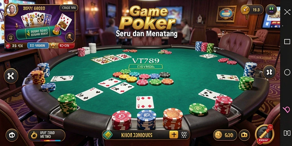 Gameplay Poker yang mendebarkan di VT789 dengan grafis yang menawan.